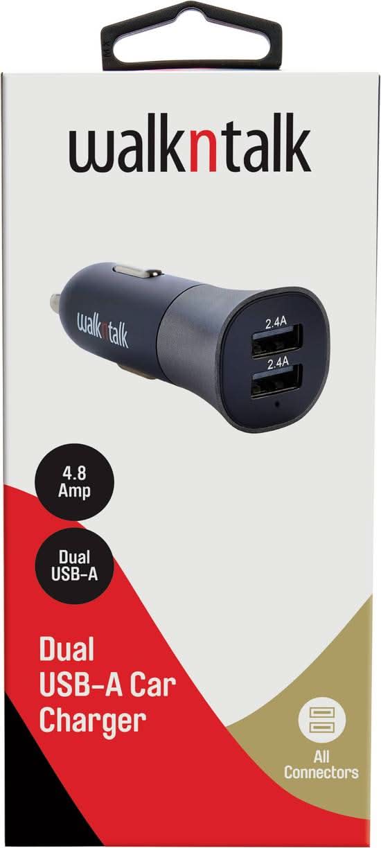WNT Dual USB-A Car Charger 24W