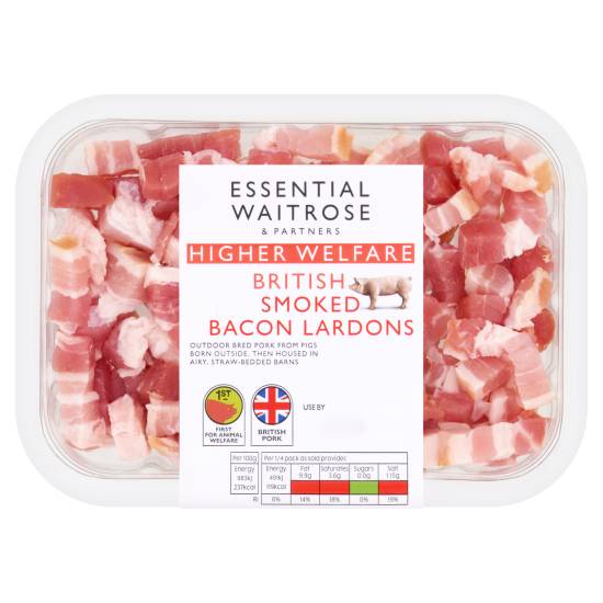 Waitrose Essential British Smoked Bacon Lardons