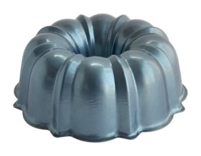 Nordic Ware 12 Cup Aluminum Formed Bundt Baking Pan, Blue