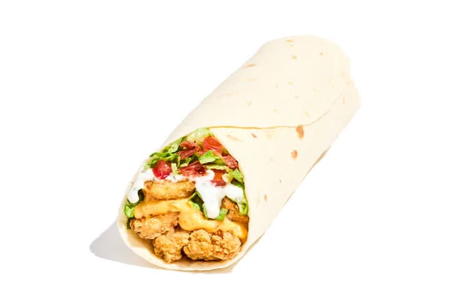 Crispy Chicken Bacon Ranch Burrito