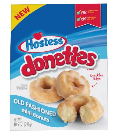 Hostess Donettes Mini Donuts, Old Fashioned (10.5 oz)