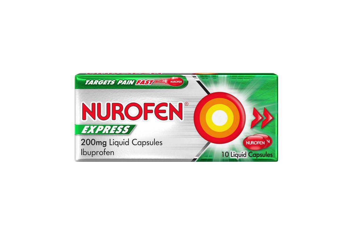 Nurofen Express 200mg Liquid Capsules - 10 Liquid Capsules