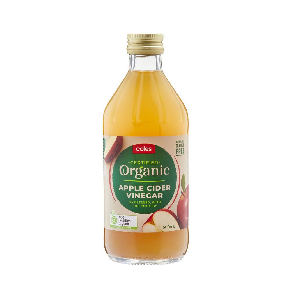 Coles Organic Apple Cider Vinegar (500mL)