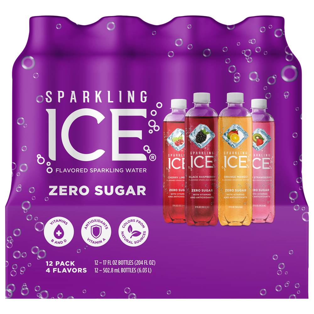 Sparkling Ice Spiked Zero Sugar Variety pack Sparkling Water (12 x 17 fl oz)