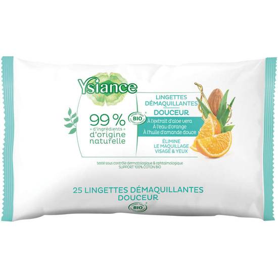 Lingettes démaquillantes douceur - Visage et yeux - Certifié Bio - Certifié par Ecocert Greenlife