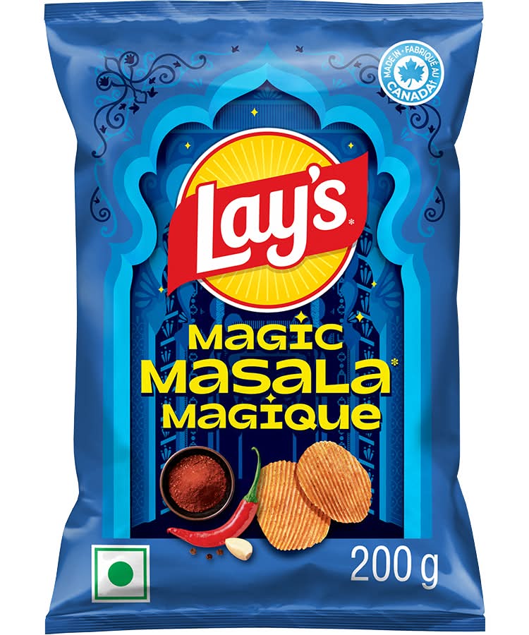 Lay's Ridged Potato Chips, Magic Masala, Magic Masala (200 g)