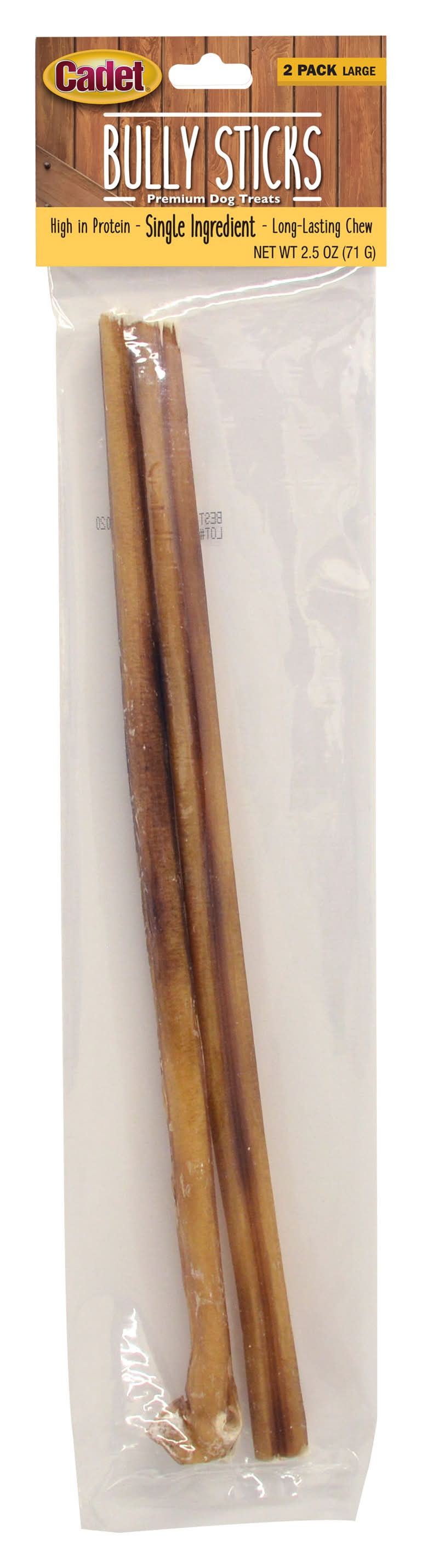 Cadet Large Bully Sticks Premium Dog Treats (2.5 oz)