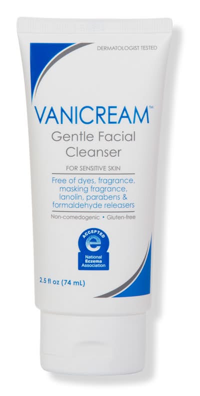 Vanicream Gentle Facial Cleanser for Sensitive Skin 2.5 oz