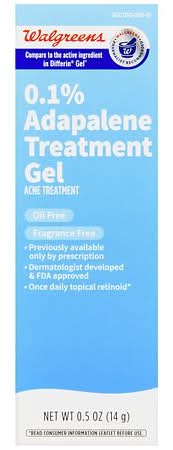 Walgreens 0.1% Oil Free Fragrance Free Adapalene Treatment Gel (0.5 oz)