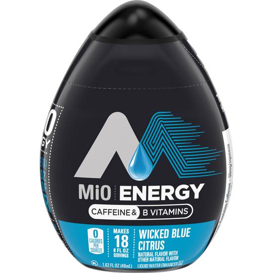 MiO Energy Wicked Blue Citrus Naturally Flavored Liquid Water Enhancer with Caffeine & B Vitamins (1.62 oz)