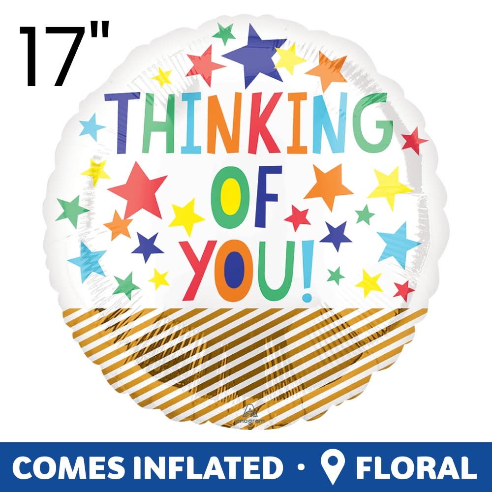 Anagram Thinking Of You Helium Filled Balloon, 17 in