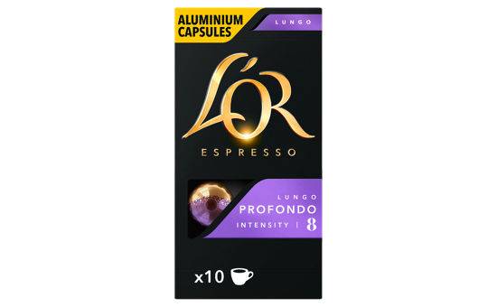 L'OR Espresso Lungo Profondo 10 Aluminium Capsules 52g