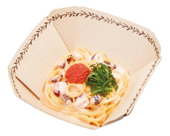 【209】ヤリイカの明太子ク�リーム Cream Spaghetti with Spear Squid and Spicy Cod Roe