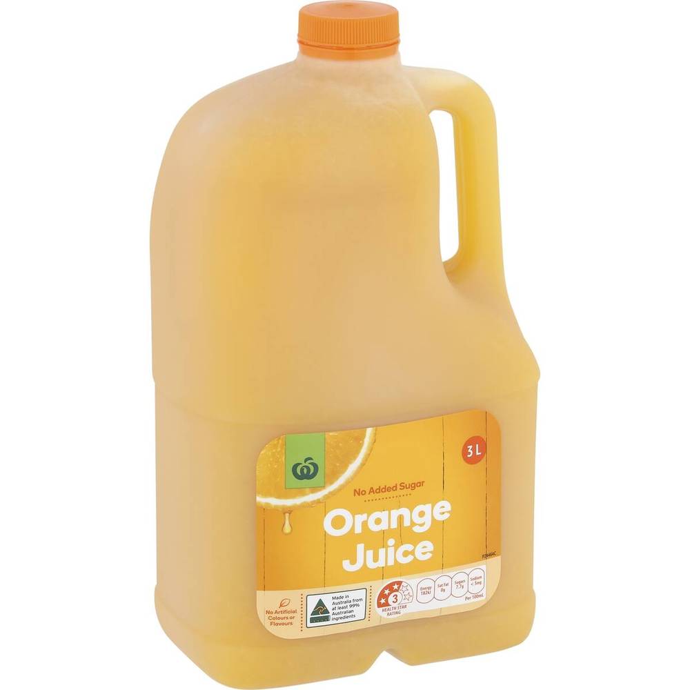 Woolworth orange juice discount