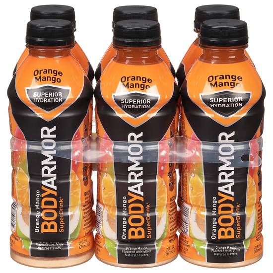 Bodyarmor Orange Mango Super Drink (6 ct, 20 fl oz)