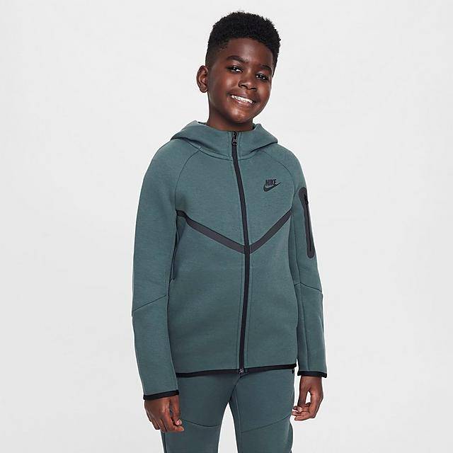 Boys' Nike Sportswear Tech Fleece Full-Zip Hoodie (Large)