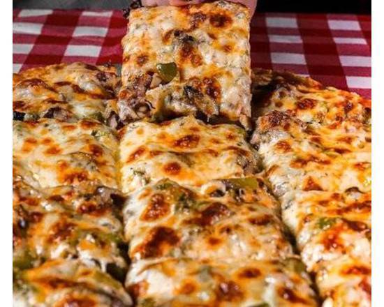 Thin Crust Rudy's Special Pizza