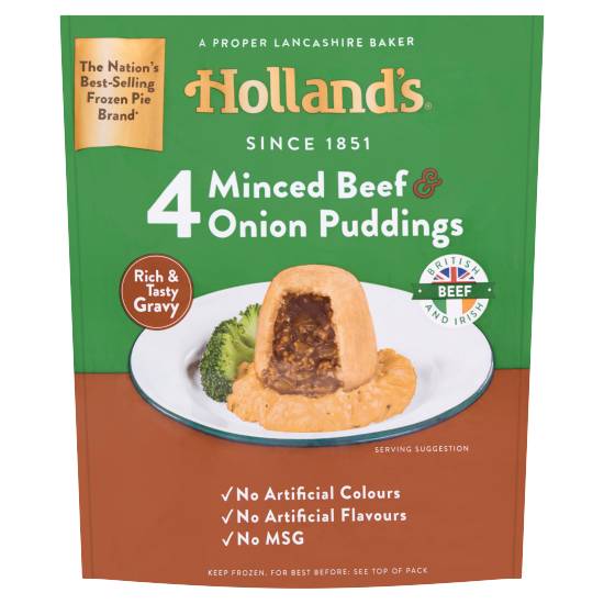 Holland's Minced Beef & Onion Puddings