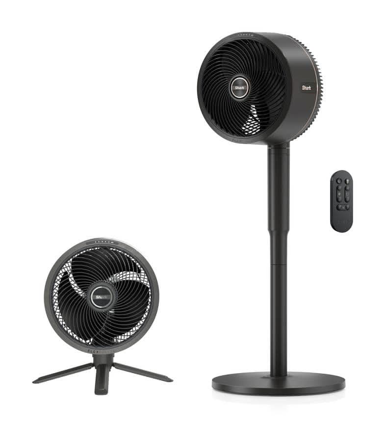 Shark Flexbreeze 13In. Portable 5 Fan Speeds Pedestal Fan In Dark Grey With Up To 24 Hours Of Cordless Runtime