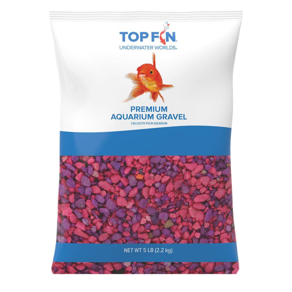 Top Fin® Premium Aquarium Gravel - Pink & Purple (Size: 5 Lb)