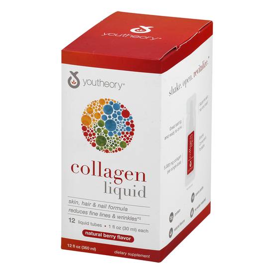 Youtheory Natural Berry Collagen Liquid (12 ct)
