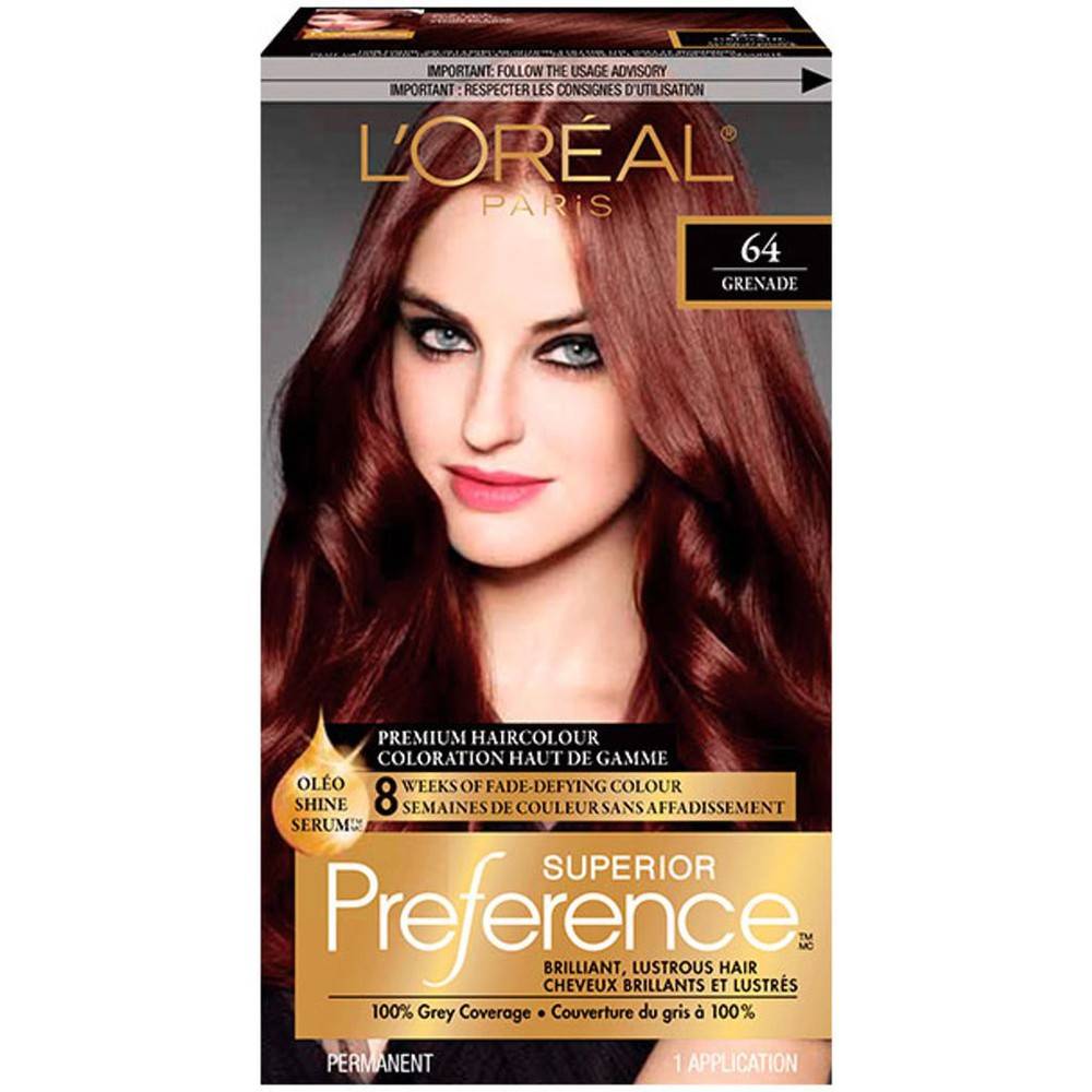 L'Oréal Superior Preference Hair Colour, 64 Dark Auburn
