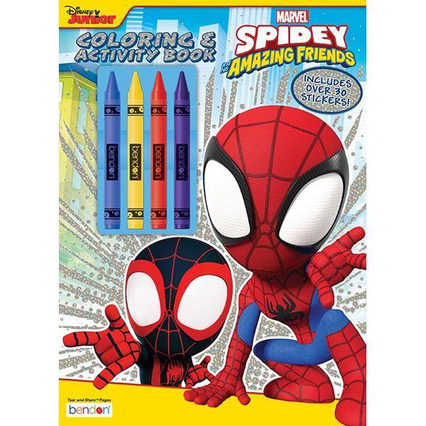 Bendon's Assorted Coloring and Activity Book with Crayons