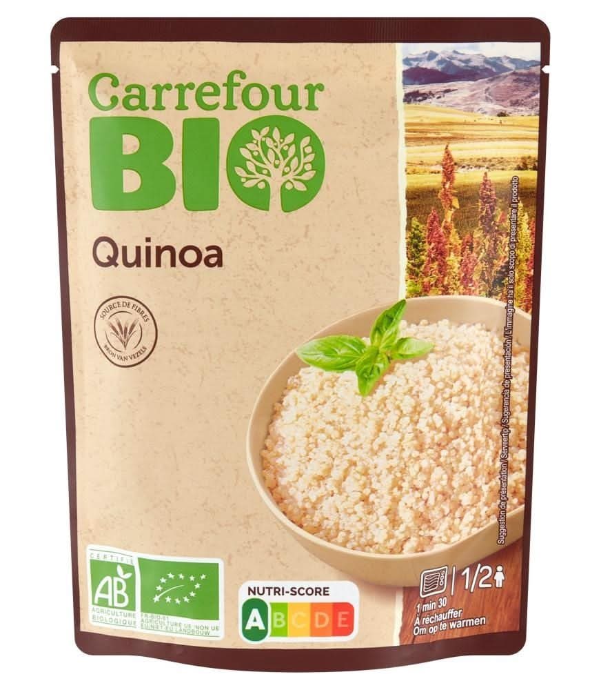 Carrefour Bio Ekologiczna komosa ryżowa biała przyprawiona gotowana 250 g