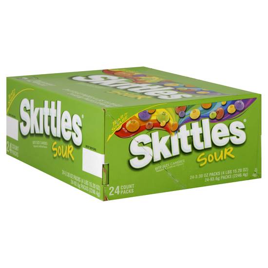 Skittle Sour Share Size Bite Candies (24 ct)