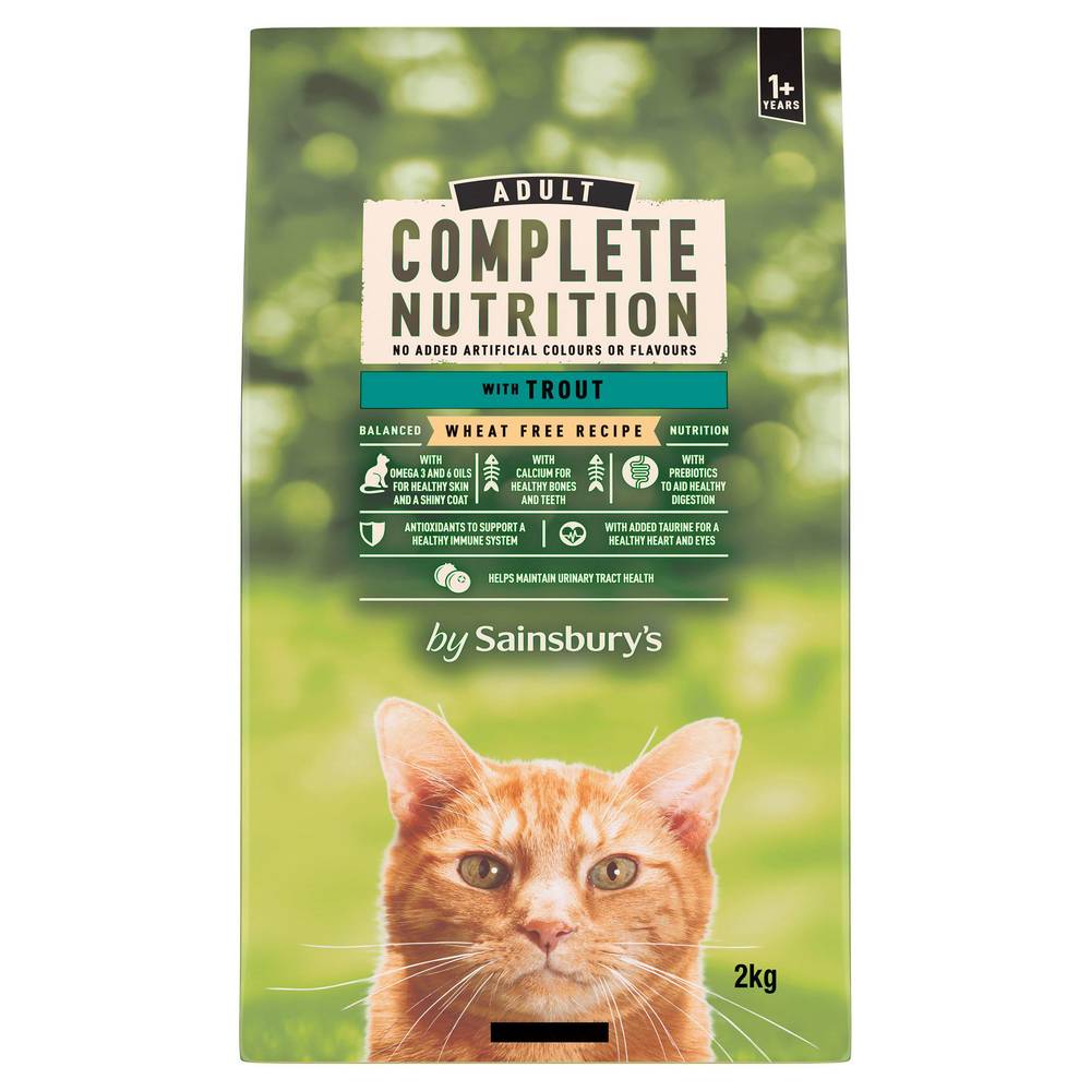 Sainsbury's Complete Nutrition 1+ Adult Cat Food With Trout