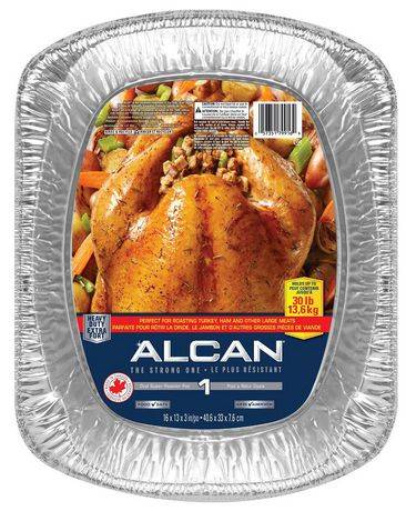 Alcan Essentials Aluminum Bakeware Heavy Duty Oval Super Roaster Pan (13.6 kg)