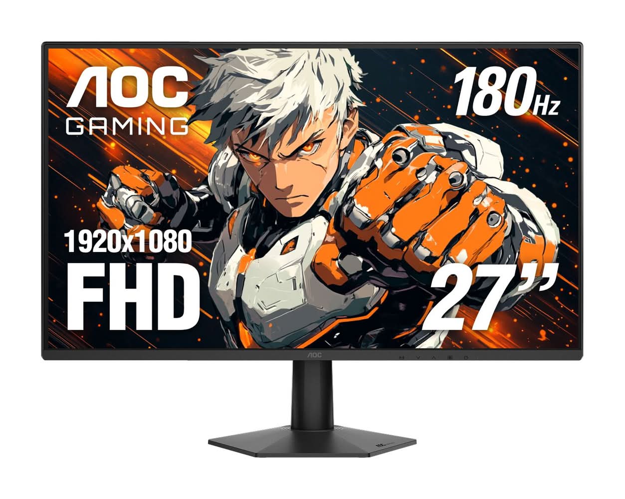 AOC - 27G50F2 27" IPS Panel, LED, FHD, G-Sync Compatible, 180hz Gaming Monitor - Black