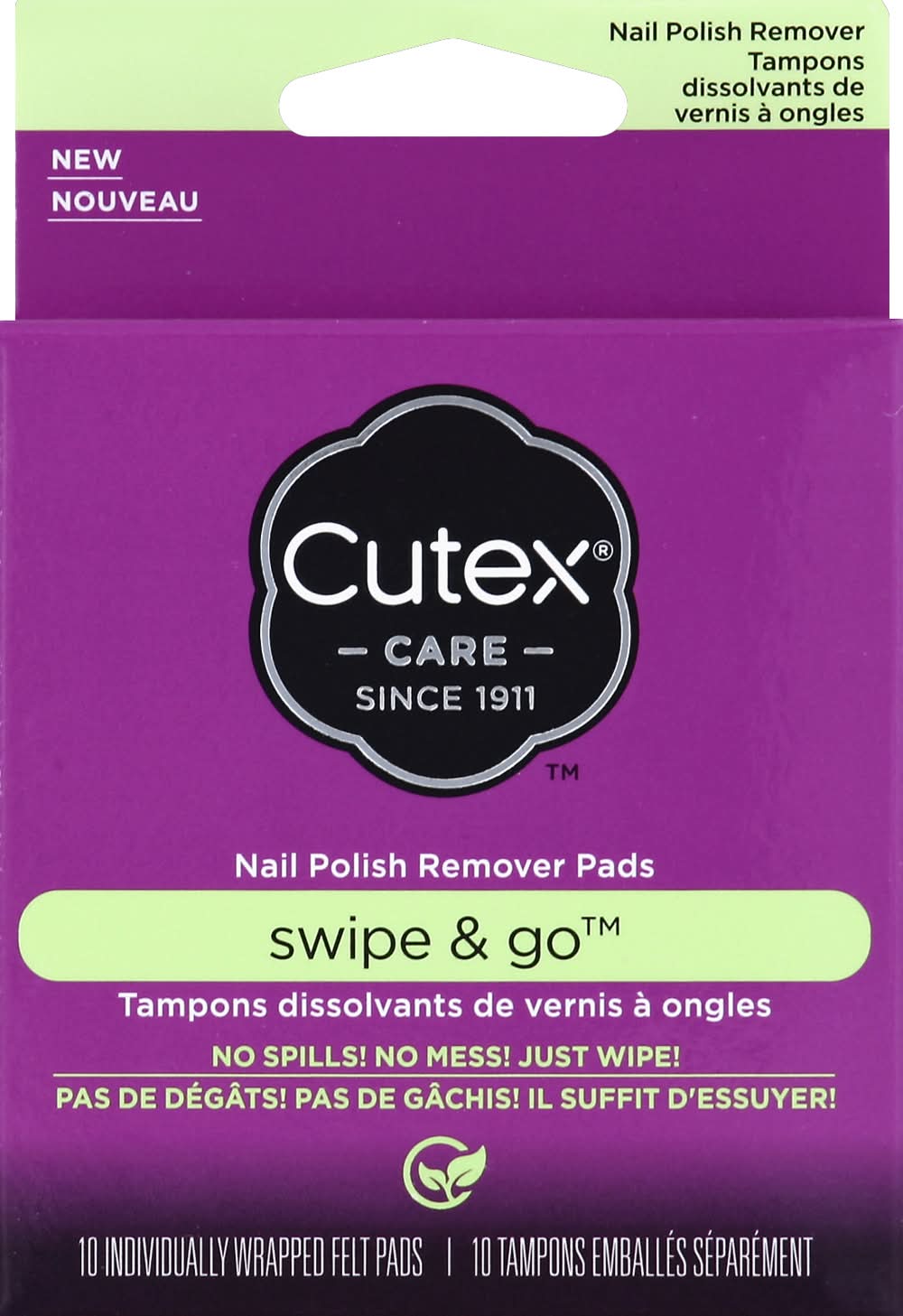 Cutex Swipe & Go Nail Polish Remover Pads (2.6 oz)