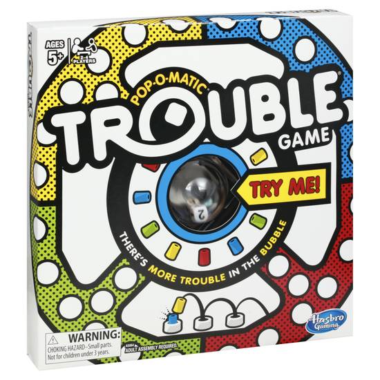 Hasbro Gaming Ages 5+ Pop-O-Matic Trouble Game
