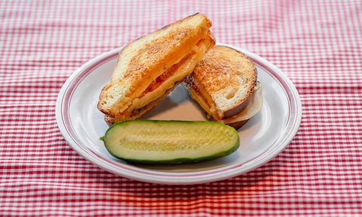 Grilled Cheese with Tomato and Mushrooms
