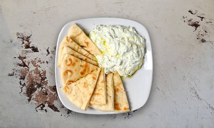 Tzatziki Served with Warm Pita