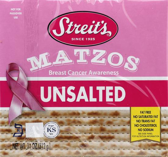 Streit's Matzos Unsalted Crackers