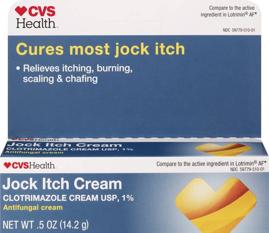CVS Health Antifungal Jock Itch Cream, 0.5 OZ