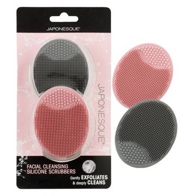 Japonesque Facial Cleansing Silicone Scrubbers (2 ct)