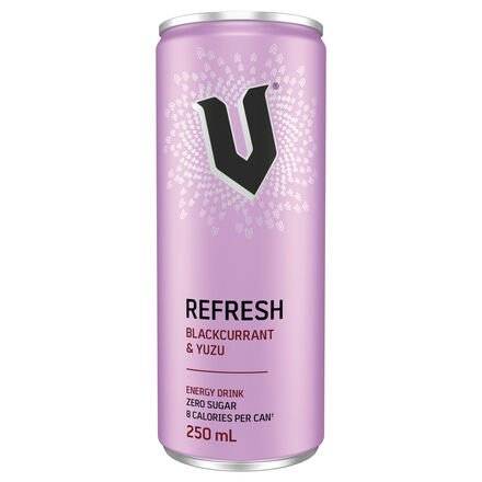 V Refresh Blackcurrant Yuzu 250ml