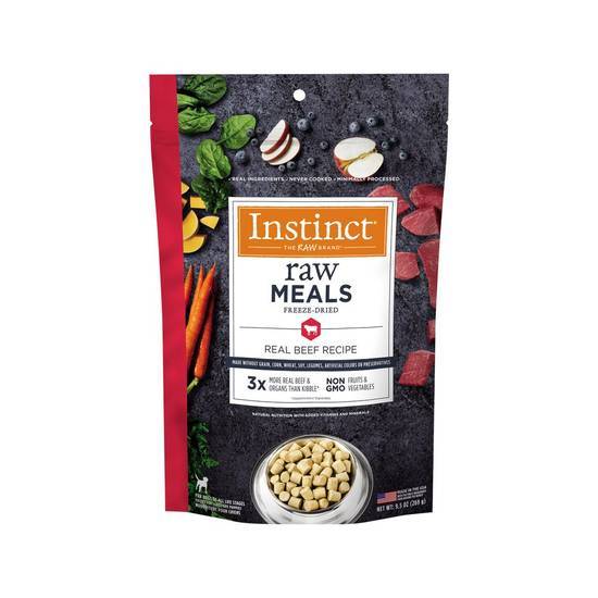 INSTINCT Raw Meals Grain-Free Real Beef Recipe Freeze-Dried Dog Food