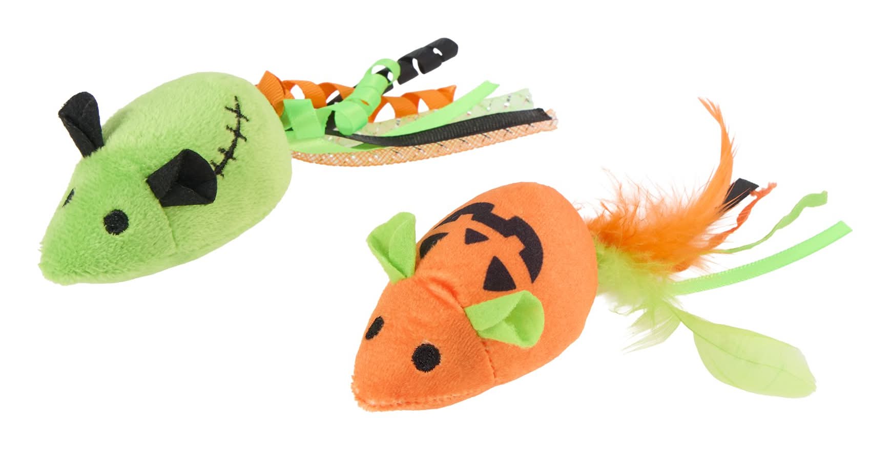 Thrills & Chills™ Halloween Mice Cat Toys 2-Pack (Color: Multi Color)