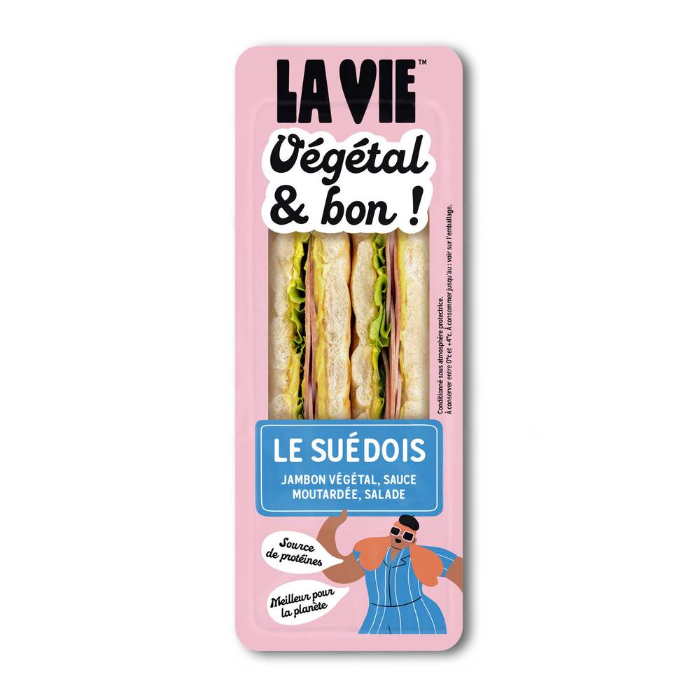 Club Sandwich Suédois Végétal LA VIE - le club de 145g