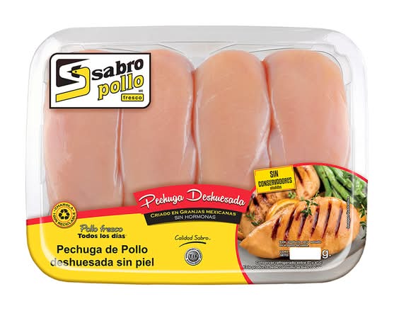Pechuga de pollo deshuesada