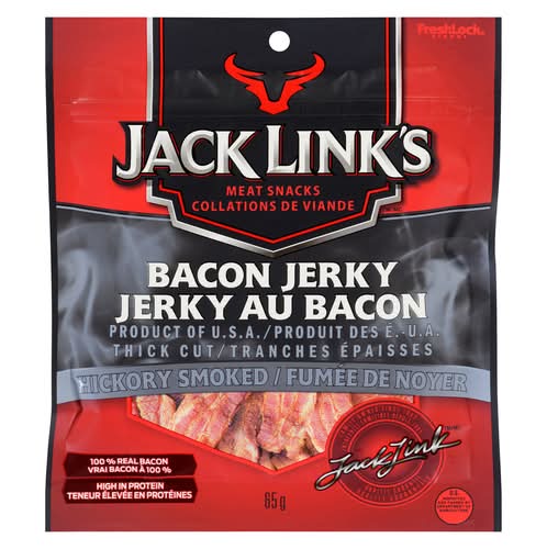 Jack Link's Bacon Jerky, Hickory Smoke (65 g)