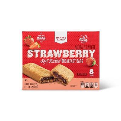 Market Pantry Strawberry Soft Baked Breakfast Bars (8 pack, 1.3 oz)