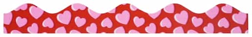 Class Rules! 2.25" X 18" Pink Heart Borders, 12Ct. By B2C