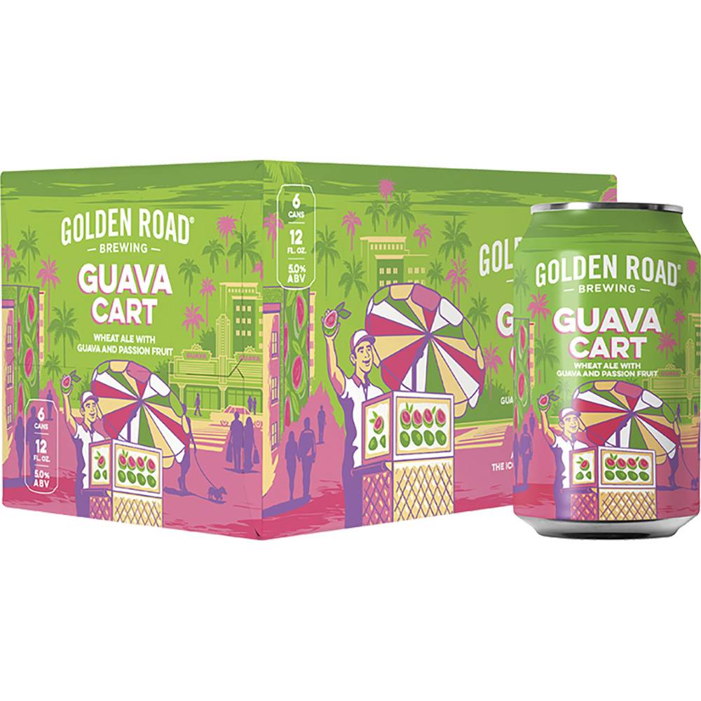 Golden Road Guava Cart Beer (6 pack, 12 fl oz)