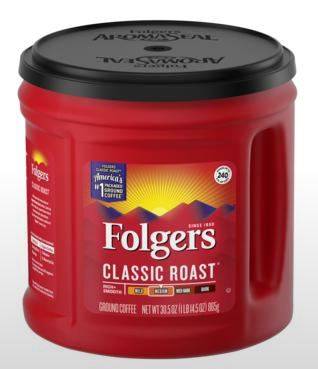 Folgers Classic Roast Coffee (Red Can) - 40.3 oz