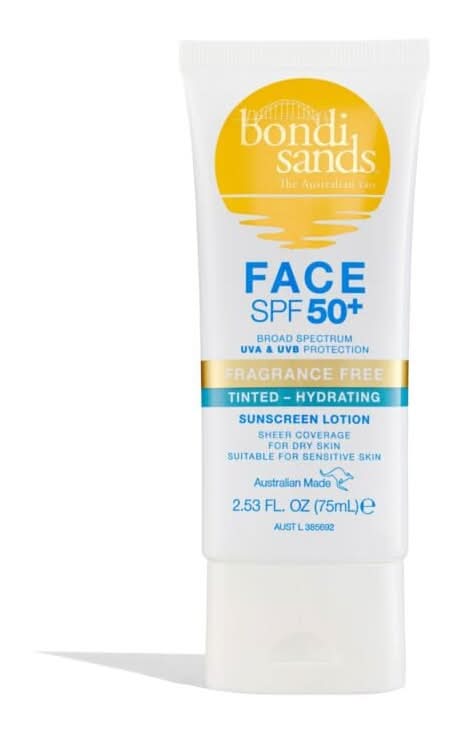 Bondi Sands SPF50+ Fragrance Free Hydrating Tinted Lotion 75ml
